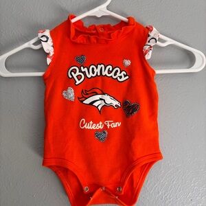 NFL Broncos blinged onesie